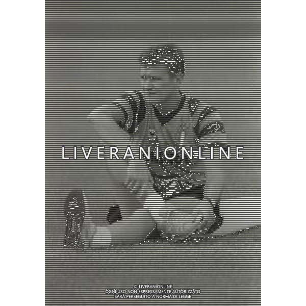RETROSPETTIVA ALDO SERENA CALCIATORE NELLA FOTO ALDO SERENA CON LA MAGLIA DELL\'INTER NELL\'ANNO 1989-1990 AG ALDO LIVERANI SAS 