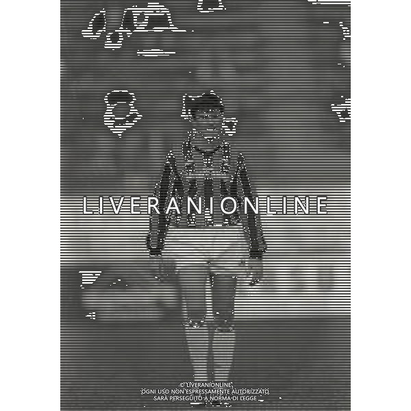 RETROSPETTIVA ALDO SERENA CALCIATORE NELLA FOTO ALDO SERENA CON LA MAGLIA DEL MILAN NELL\'ANNO 1991-1992 AG ALDO LIVERANI SAS  