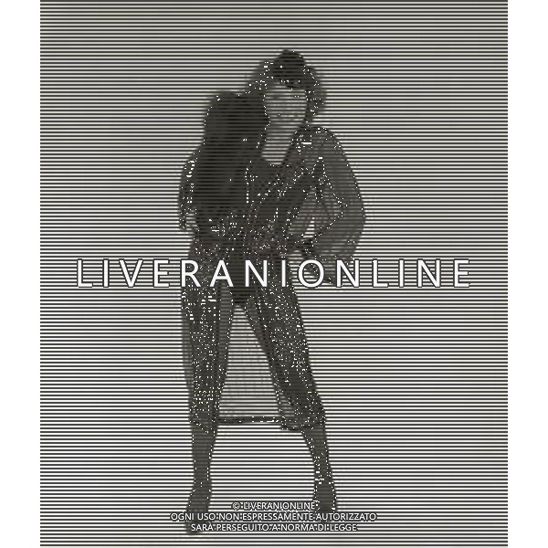 NEG-RETROSPETTIVA ERIKA BLANC ATTRICE NELLA FOTO ERIKA BLANC NELL\'ANNO 1982 A MILANO AG ALDO LIVERANI SAS