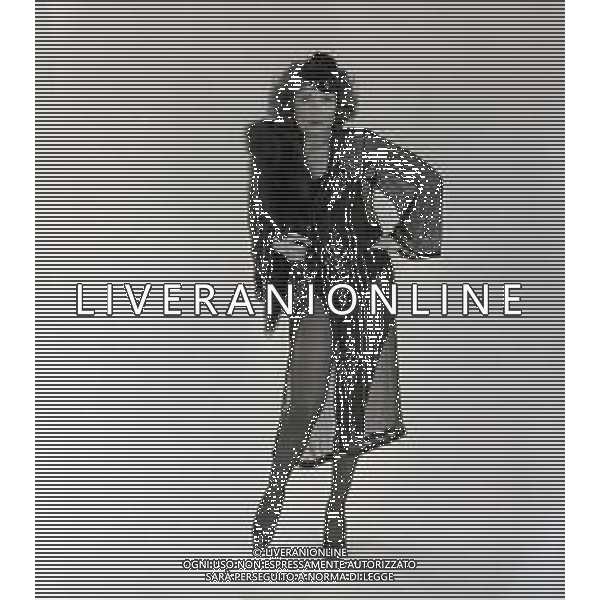 NEG-RETROSPETTIVA ERIKA BLANC ATTRICE NELLA FOTO ERIKA BLANC NELL\'ANNO 1982 A MILANO AG ALDO LIVERANI SAS