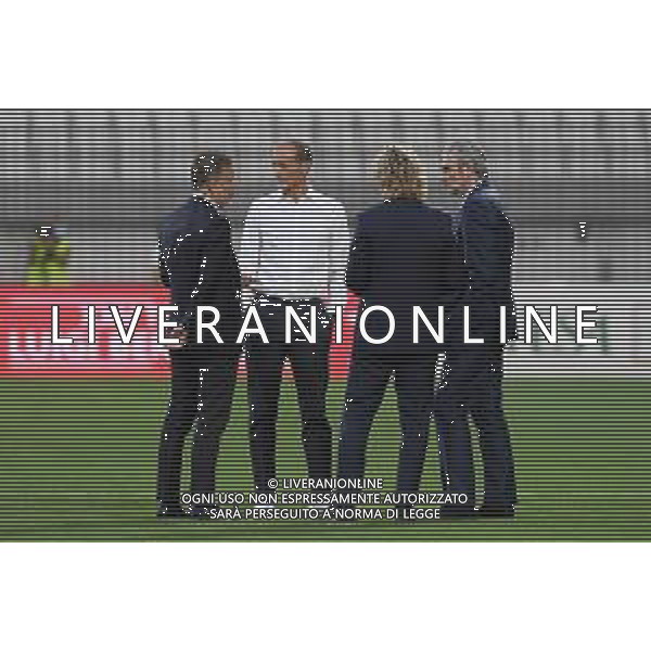 Monza 31.07.2021 U-Power Stadium Monza vs Juventus 25imo Trofeo Luigi Berlusconi ©Viganti/Agenzia Aldo Liverani Nella foto: federico cherubini, pavel nedved e massimiliano allegri e maurizio arrivabene ©Vigenti Manuela/AGENZIA ALDO LIVERANI SAS