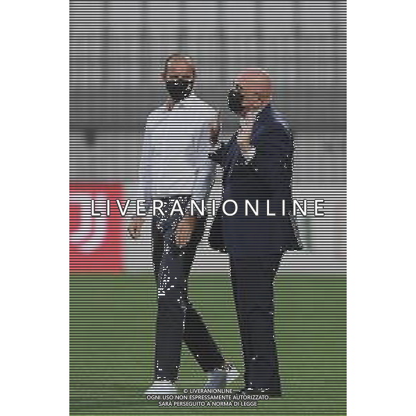 Monza 31.07.2021 U-Power Stadium Monza vs Juventus 25imo Trofeo Luigi Berlusconi ©Viganti/Agenzia Aldo Liverani Nella foto: massimiliano allegri e adriano galliani ©Vigenti Manuela/AGENZIA ALDO LIVERANI SAS