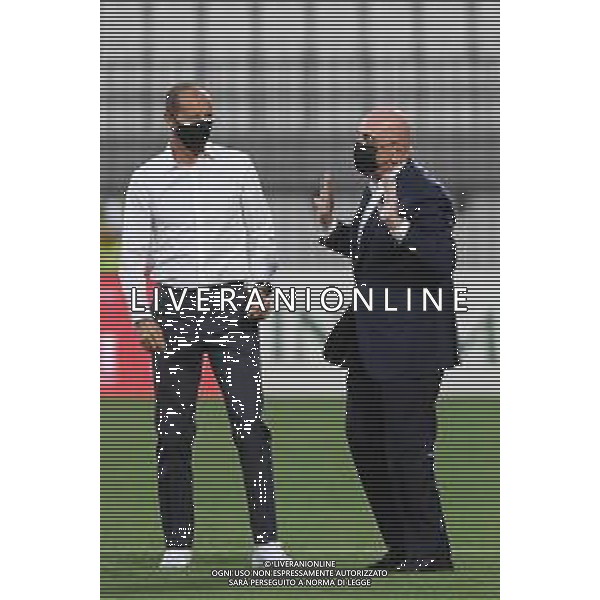 Monza 31.07.2021 U-Power Stadium Monza vs Juventus 25imo Trofeo Luigi Berlusconi ©Viganti/Agenzia Aldo Liverani Nella foto: massimiliano allegri e adriano galliani ©Vigenti Manuela/AGENZIA ALDO LIVERANI SAS