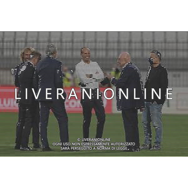 Monza 31.07.2021 U-Power Stadium Monza vs Juventus 25imo Trofeo Luigi Berlusconi ©Viganti/Agenzia Aldo Liverani Nella foto: federico cherubini, pavel nedved, massiliano allegri, adriano galliani con il figlio e maurizio arrivabene ©Vigenti Manuela/AGENZIA ALDO LIVERANI SAS