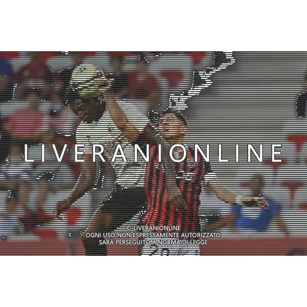 colpo di testa di Rafael Leao (Milan) Nizza vs Milan amichevole precampionato Nizza (FRA) 31-07-2021 Stadio Allianz Riviera foto Roberto Garavaglia/ag. Aldo Liverani sas/AGENZIA ALDO LIVERANI SAS