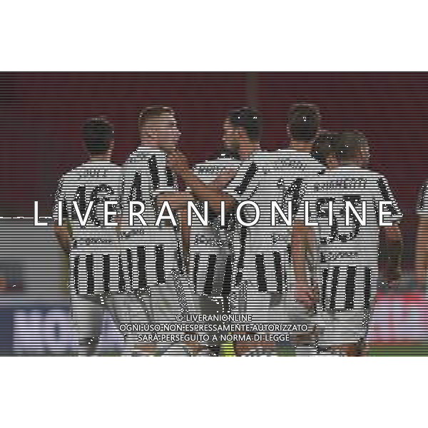 Monza 31.07.2021 U-Power Stadium Monza vs Juventus 25imo Trofeo Luigi Berlusconi ©Viganti/Agenzia Aldo Liverani Nella foto: esultanza juventus dopo il gol di dejan kulusevski ©Viganti Manuela/AGENZIA ALDO LIVERANI SAS