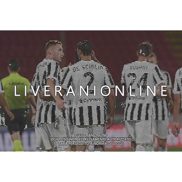 Monza 31.07.2021 U-Power Stadium Monza vs Juventus 25imo Trofeo Luigi Berlusconi ©Viganti/Agenzia Aldo Liverani Nella foto: esultanza juventus dopo il gol di dejan kulusevski ©Viganti Manuela/AGENZIA ALDO LIVERANI SAS