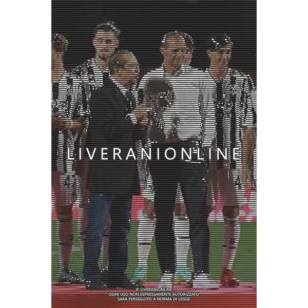 Monza 31.07.2021 U-Power Stadium Monza vs Juventus 25imo Trofeo Luigi Berlusconi ©Viganti/Agenzia Aldo Liverani Nella foto: massimiliano allegri e paolo berlusconi ©Viganti manuela/AGENZIA ALDO LIVERANI SAS
