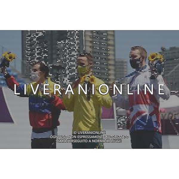 01-08-2021 Giochi Olimpici Bmx; Giornata 04; 2021, Australia; 2021, Venezuela; 2021, Great Britain; Martin, Logan; Dhers, Daniel; Brooks, Declan; Tokyo;- Ciclismo Olimpiadi Tokyo 2020 Giappone ©SIROTTI/AGENZIA ALDO LIVERANI SAS