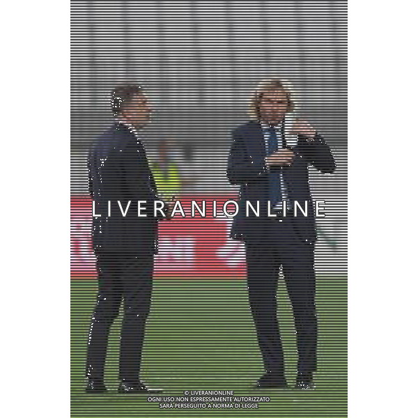 Monza 31.07.2021 U-Power Stadium Monza vs Juventus 25imo Trofeo Luigi Berlusconi ©Viganti/Agenzia Aldo Liverani Nella foto: pavel nedved e federico cherubini ©Viganti Manuela/AGENZIA ALDO LIVERANI SAS