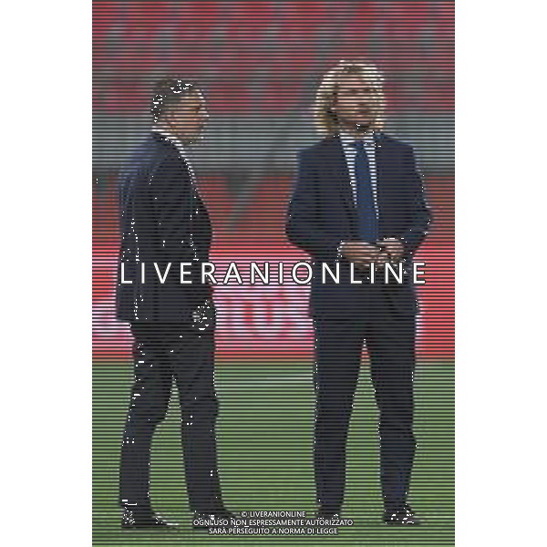 Monza 31.07.2021 U-Power Stadium Monza vs Juventus 25imo Trofeo Luigi Berlusconi ©Viganti/Agenzia Aldo Liverani Nella foto: pavel nedved e federico cherubini ©Viganti Manuela/AGENZIA ALDO LIVERANI SAS