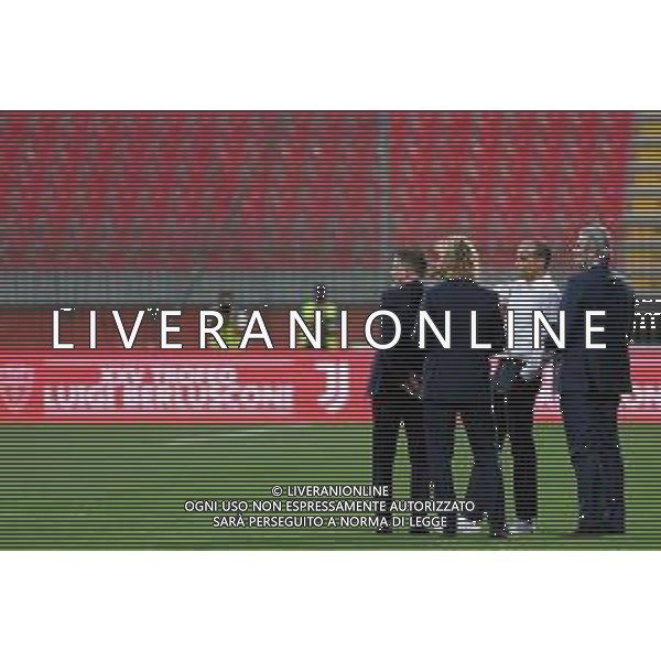 Monza 31.07.2021 U-Power Stadium Monza vs Juventus 25imo Trofeo Luigi Berlusconi ©Viganti/Agenzia Aldo Liverani Nella foto: pavel nedved, federico cherubini e massimiliano allegri ©Viganti Manuela/AGENZIA ALDO LIVERANI SAS