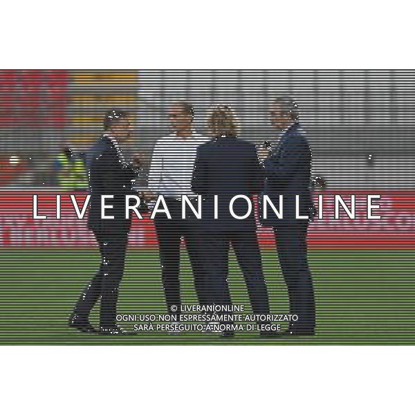 Monza 31.07.2021 U-Power Stadium Monza vs Juventus 25imo Trofeo Luigi Berlusconi ©Viganti/Agenzia Aldo Liverani Nella foto: pavel nedved, federico cherubini e massimiliano allegri ©Viganti Manuela/AGENZIA ALDO LIVERANI SAS