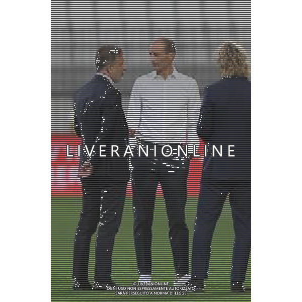 Monza 31.07.2021 U-Power Stadium Monza vs Juventus 25imo Trofeo Luigi Berlusconi ©Viganti/Agenzia Aldo Liverani Nella foto: federico cherubini e massimiliano allegri ©Viganti Manuela/AGENZIA ALDO LIVERANI SAS