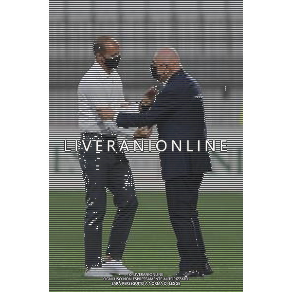 Monza 31.07.2021 U-Power Stadium Monza vs Juventus 25imo Trofeo Luigi Berlusconi ©Viganti/Agenzia Aldo Liverani Nella foto: massimiliano allegri e adriano galliani ©Viganti Manuela/AGENZIA ALDO LIVERANI SAS