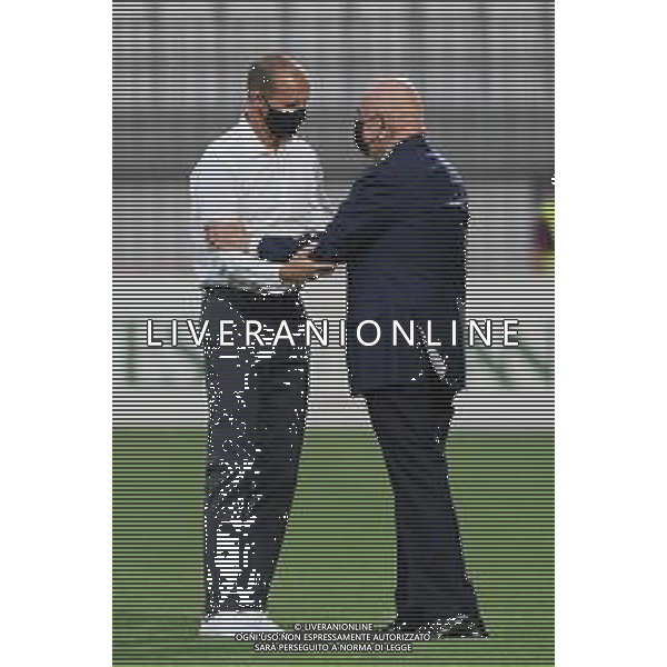 Monza 31.07.2021 U-Power Stadium Monza vs Juventus 25imo Trofeo Luigi Berlusconi ©Viganti/Agenzia Aldo Liverani Nella foto: massimiliano allegri e adriano galliani ©Viganti Manuela/AGENZIA ALDO LIVERANI SAS