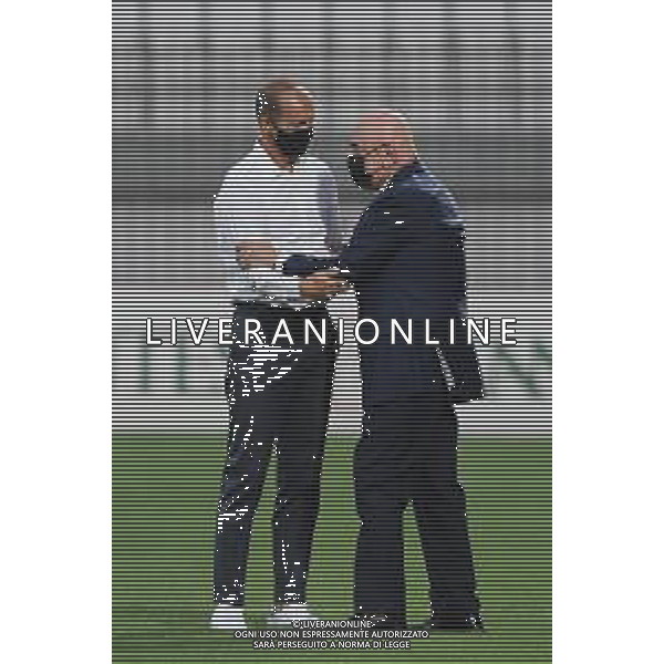 Monza 31.07.2021 U-Power Stadium Monza vs Juventus 25imo Trofeo Luigi Berlusconi ©Viganti/Agenzia Aldo Liverani Nella foto: massimiliano allegri e adriano galliani ©Viganti Manuela/AGENZIA ALDO LIVERANI SAS