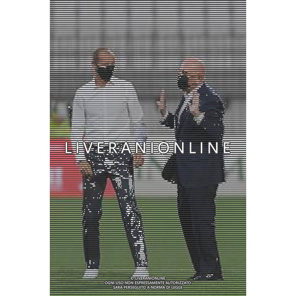 Monza 31.07.2021 U-Power Stadium Monza vs Juventus 25imo Trofeo Luigi Berlusconi ©Viganti/Agenzia Aldo Liverani Nella foto: massimiliano allegri e adriano galliani ©Viganti Manuela/AGENZIA ALDO LIVERANI SAS