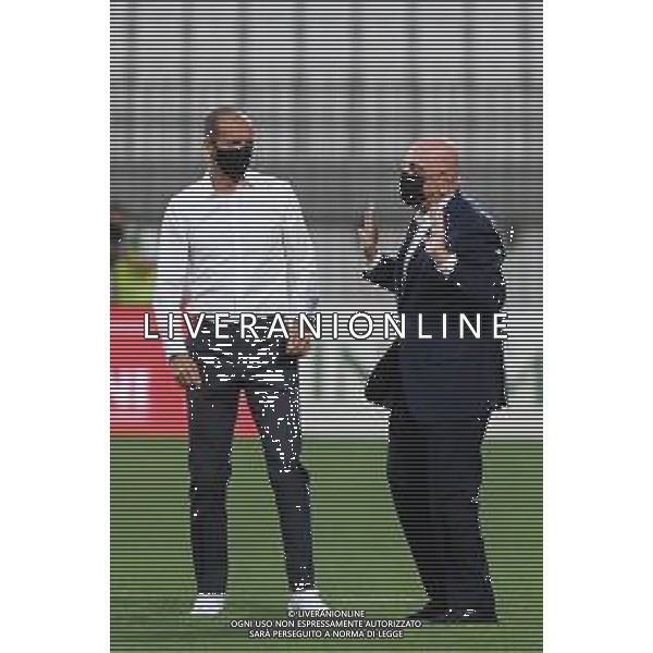 Monza 31.07.2021 U-Power Stadium Monza vs Juventus 25imo Trofeo Luigi Berlusconi ©Viganti/Agenzia Aldo Liverani Nella foto: massimiliano allegri e adriano galliani ©Viganti Manuela/AGENZIA ALDO LIVERANI SAS