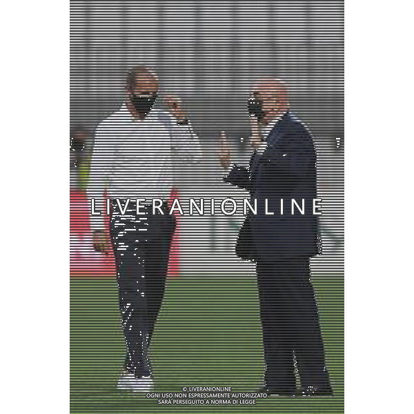 Monza 31.07.2021 U-Power Stadium Monza vs Juventus 25imo Trofeo Luigi Berlusconi ©Viganti/Agenzia Aldo Liverani Nella foto: massimiliano allegri e adriano galliani ©Viganti Manuela/AGENZIA ALDO LIVERANI SAS