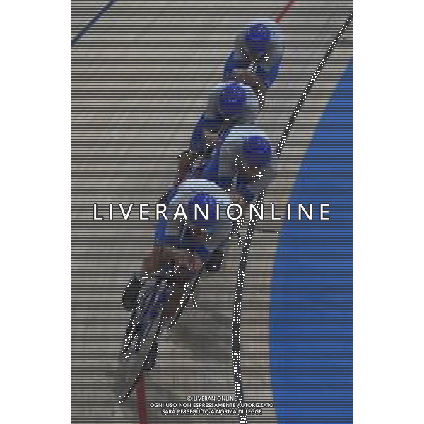 02-08-2021 Giochi Olimpici Pista Uomini; Giornata 01; 2021, Italia; squadra quartetto maschile con Filippo Ganna, Francesco Lamon, Jonathan Milan e Simone Consonni. - Izu; ©SIROTTI/AGENZIA ALDO LIVERANI SAS
