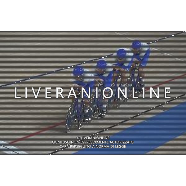 02-08-2021 Giochi Olimpici Pista Uomini; Giornata 01; 2021, Italia; squadra quartetto maschile con Filippo Ganna, Francesco Lamon, Jonathan Milan e Simone Consonni. - Izu; ©SIROTTI/AGENZIA ALDO LIVERANI SAS