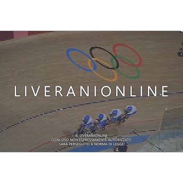 02-08-2021 Giochi Olimpici Pista Uomini; Giornata 01; 2021, Italia; squadra quartetto maschile con Filippo Ganna, Francesco Lamon, Jonathan Milan e Simone Consonni. - Izu; ©SIROTTI/AGENZIA ALDO LIVERANI SAS