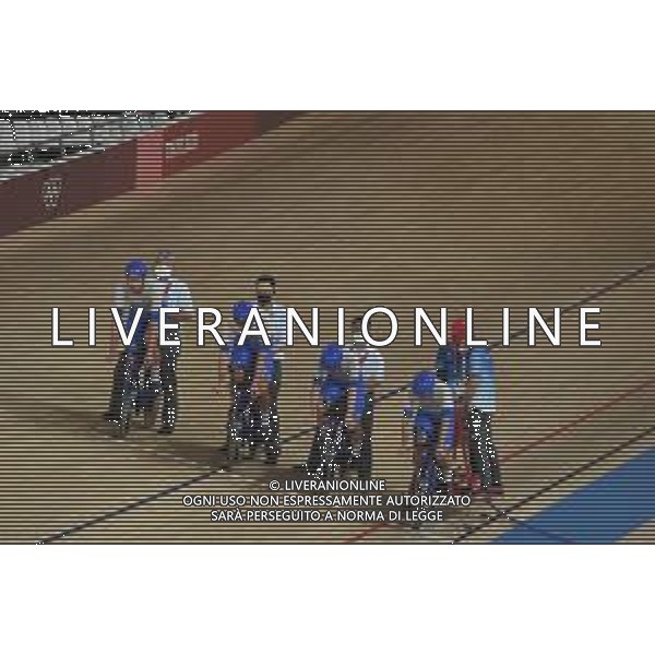 02-08-2021 Giochi Olimpici Pista Uomini; Giornata 01; 2021, Italia; squadra quartetto maschile con Filippo Ganna, Francesco Lamon, Jonathan Milan e Simone Consonni. - Izu; ©SIROTTI/AGENZIA ALDO LIVERANI SAS