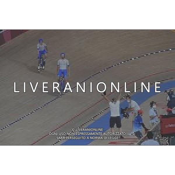 03-08-2021 Giochi Olimpici Pista Uomini; Giornata 02; 2021, Italia; Ganna, Filippo; Villa, Marco; Izu; - Squadra Italia Ciclismo Olimpiadi Tokyo 2020 Giappone ©SIROTTI/AGENZIA ALDO LIVERANI SAS