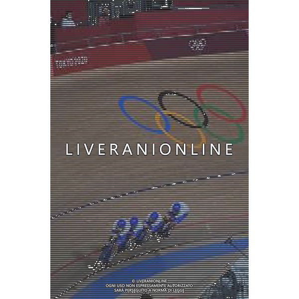03-08-2021 Giochi Olimpici Pista Uomini; Giornata 02; 2021, Italia; Izu; - Squadra Italia Ciclismo Olimpiadi Tokyo 2020 Giappone ©SIROTTI/AGENZIA ALDO LIVERANI SAS