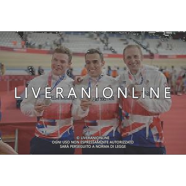 03-08-2021 Giochi Olimpici Pista Uomini; Giornata 02; 2021, Great Britain; Owens, Ryan; Carlin, Jack; Kenny, Jason; Izu; - Ciclismo Olimpiadi Tokyo 2020 Giappone ©SIROTTI/AGENZIA ALDO LIVERANI SAS