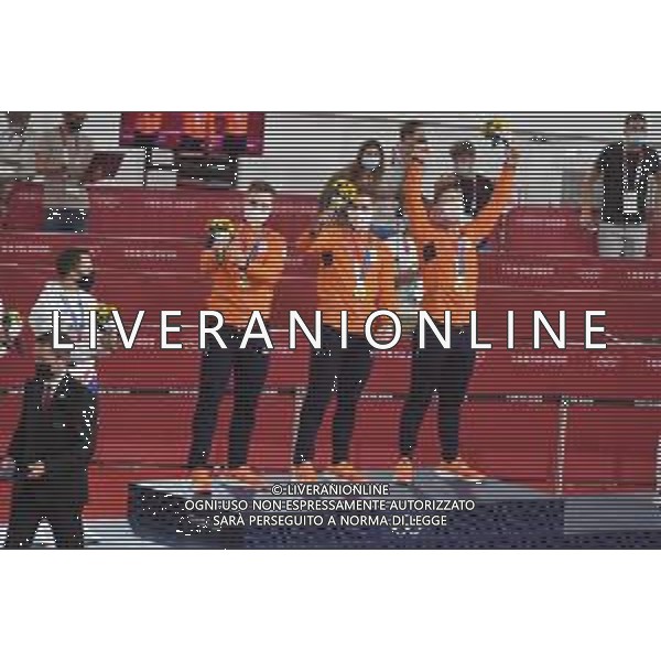 03-08-2021 Giochi Olimpici Pista Uomini; Giornata 02; 2021, Olanda; Van Den Berg, Roy; Lavreysen, Harrie; Buchli, Matthijs; Izu; - Ciclismo Olimpiadi Tokyo 2020 Giappone ©SIROTTI/AGENZIA ALDO LIVERANI SAS