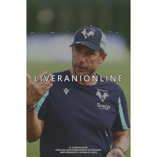 HELLAS VERONA CALCIO ALLENAMENTO PRECAMPIONATO 2021/2022 NELLA FOTO L\'ALLENATORE EUSEBIO DI FRANCESCO ©SANTANDREA/AGENZIA ALDO LIVERANI SAS