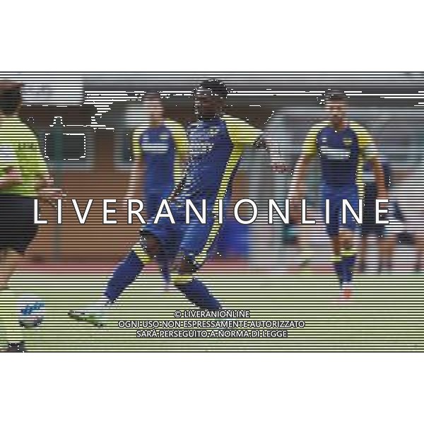 HELLAS VERONA CALCIO AMICHEVOLE PRECAMPIONATO 2021/2022 NELLA FOTO IL NUOVO CALCIATORE MARTIN HONGLA ©SANTANDREA/AGENZIA ALDO LIVERANI SAS