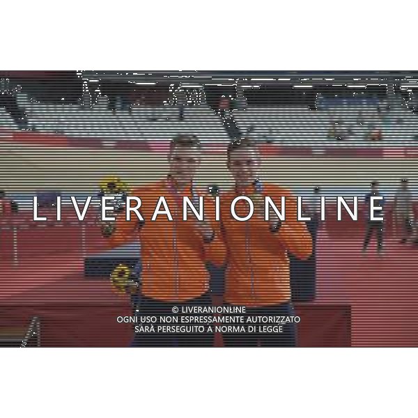 06-08-2021 Giochi Olimpici Pista Uomini; Giornata 05; 2021, Olanda; Lavreysen, Harrie; Hoogland, Jeffrey; Izu; - Ciclismo Olimpiadi Tokyo 2020 Giappone ©SIROTTI/AGENZIA ALDO LIVERANI SAS