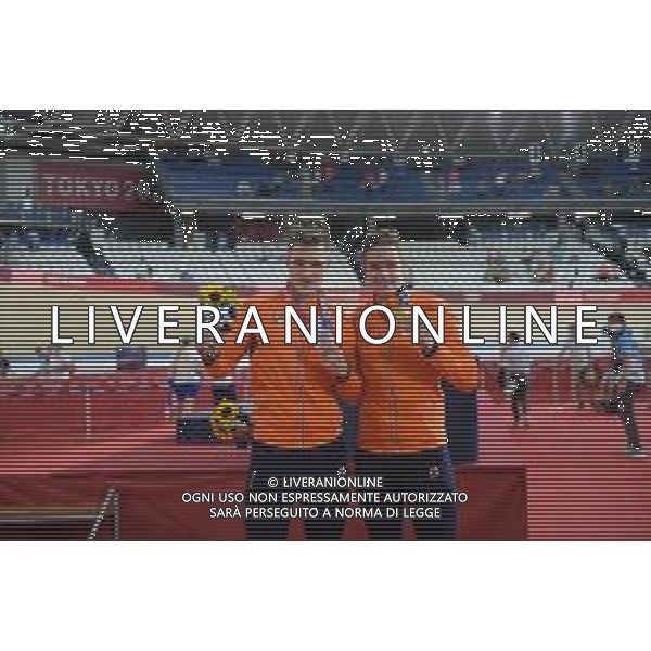 06-08-2021 Giochi Olimpici Pista Uomini; Giornata 05; 2021, Olanda; Lavreysen, Harrie; Hoogland, Jeffrey; Izu; - Ciclismo Olimpiadi Tokyo 2020 Giappone ©SIROTTI/AGENZIA ALDO LIVERANI SAS