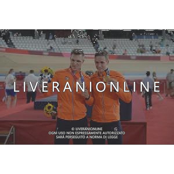 06-08-2021 Giochi Olimpici Pista Uomini; Giornata 05; 2021, Olanda; Lavreysen, Harrie; Hoogland, Jeffrey; Izu; - Ciclismo Olimpiadi Tokyo 2020 Giappone ©SIROTTI/AGENZIA ALDO LIVERANI SAS