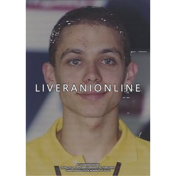 RETROSPETTIVA VALENTINO ROSSI MOTOCICLISMO NELLA FOTO VALENTINO ROSSI NELL\'ANNO 2000 FOTO CONTROLUCE MONZA-AG ALDO LIVERANI SAS