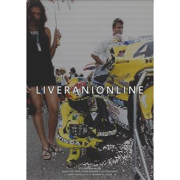 RETROSPETTIVA VALENTINO ROSSI MOTOCICLISMO NELLA FOTO VALENTINO ROSSI NELL\'ANNO 2000 FOTO CONTROLUCE MONZA-AG ALDO LIVERANI SAS