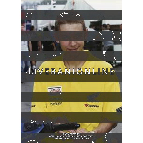 RETROSPETTIVA VALENTINO ROSSI MOTOCICLISMO NELLA FOTO VALENTINO ROSSI NELL\'ANNO 2000 FOTO CONTROLUCE MONZA-AG ALDO LIVERANI SAS