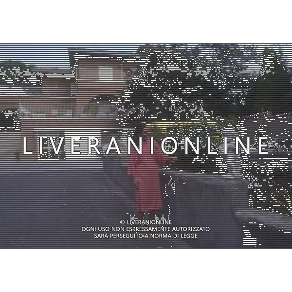 RETROSPETTIVA EBE GIORGINI CRIMINALE ITALIANA FONDATRICE DI UNA SETTA NELLA FOTO EBE GIORGINI NELLA SUA CASA DI MORLUPO NELL\'ANNO 1985 AG ALDO LIVERANI SAS