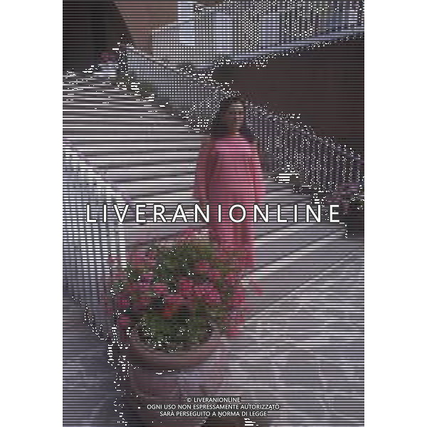 RETROSPETTIVA EBE GIORGINI CRIMINALE ITALIANA FONDATRICE DI UNA SETTA NELLA FOTO EBE GIORGINI NELLA SUA CASA DI MORLUPO NELL\'ANNO 1985 AG ALDO LIVERANI SAS