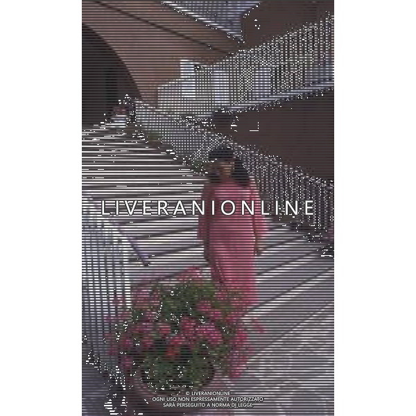 RETROSPETTIVA EBE GIORGINI CRIMINALE ITALIANA FONDATRICE DI UNA SETTA NELLA FOTO EBE GIORGINI NELLA SUA CASA DI MORLUPO NELL\'ANNO 1985 AG ALDO LIVERANI SAS