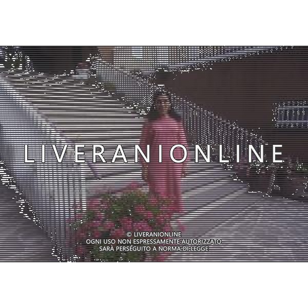 RETROSPETTIVA EBE GIORGINI CRIMINALE ITALIANA FONDATRICE DI UNA SETTA NELLA FOTO EBE GIORGINI NELLA SUA CASA DI MORLUPO NELL\'ANNO 1985 AG ALDO LIVERANI SAS
