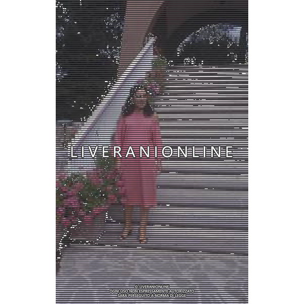 RETROSPETTIVA EBE GIORGINI CRIMINALE ITALIANA FONDATRICE DI UNA SETTA NELLA FOTO EBE GIORGINI NELLA SUA CASA DI MORLUPO NELL\'ANNO 1985 AG ALDO LIVERANI SAS