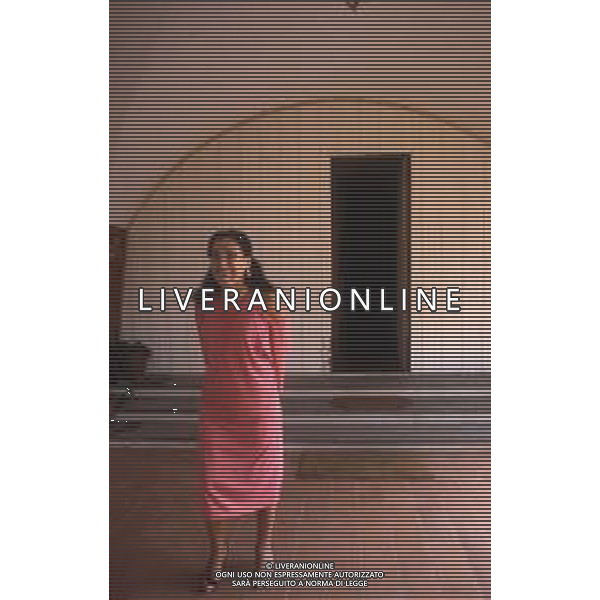 RETROSPETTIVA EBE GIORGINI CRIMINALE ITALIANA FONDATRICE DI UNA SETTA NELLA FOTO EBE GIORGINI NELLA SUA CASA DI MORLUPO NELL\'ANNO 1985 AG ALDO LIVERANI SAS