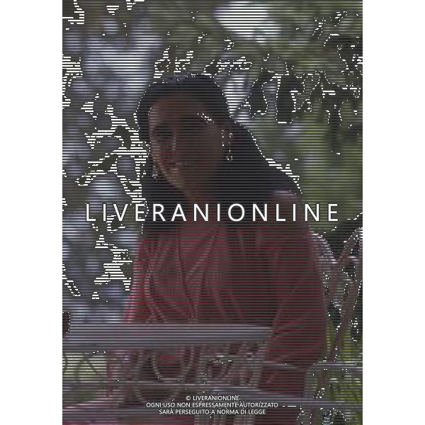 RETROSPETTIVA EBE GIORGINI CRIMINALE ITALIANA FONDATRICE DI UNA SETTA NELLA FOTO EBE GIORGINI NELLA SUA CASA DI MORLUPO NELL\'ANNO 1985 AG ALDO LIVERANI SAS