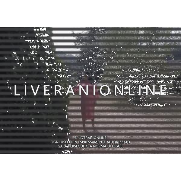 RETROSPETTIVA EBE GIORGINI CRIMINALE ITALIANA FONDATRICE DI UNA SETTA NELLA FOTO EBE GIORGINI NELLA SUA CASA DI MORLUPO NELL\'ANNO 1985 AG ALDO LIVERANI SAS