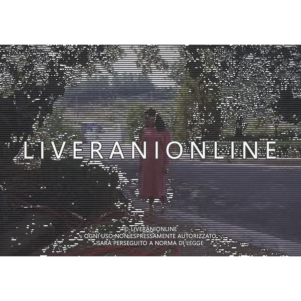 RETROSPETTIVA EBE GIORGINI CRIMINALE ITALIANA FONDATRICE DI UNA SETTA NELLA FOTO EBE GIORGINI NELLA SUA CASA DI MORLUPO NELL\'ANNO 1985 AG ALDO LIVERANI SAS