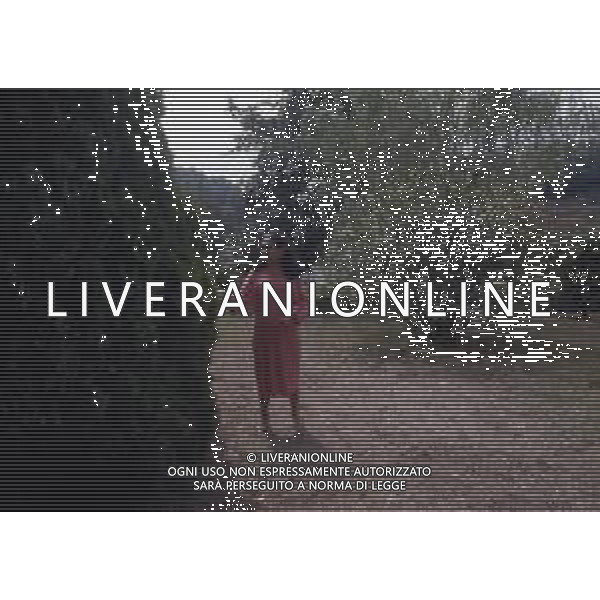 RETROSPETTIVA EBE GIORGINI CRIMINALE ITALIANA FONDATRICE DI UNA SETTA NELLA FOTO EBE GIORGINI NELLA SUA CASA DI MORLUPO NELL\'ANNO 1985 AG ALDO LIVERANI SAS